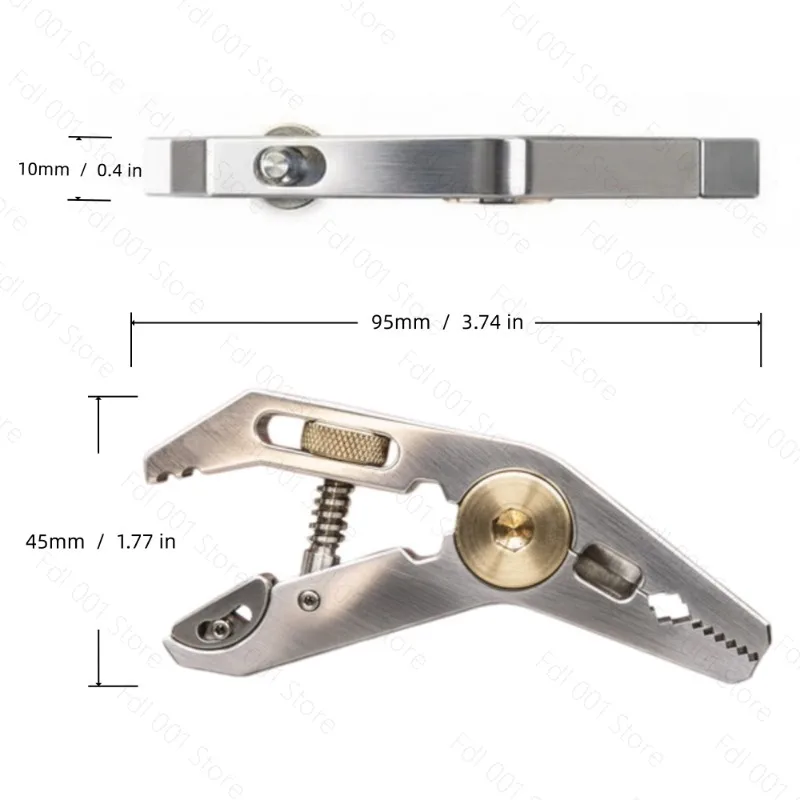 

Multifunctional Pocket Pliers 5-in-1 Clamp Wrench Pliers Clamp EDC Tool Clamp Holder MetMo