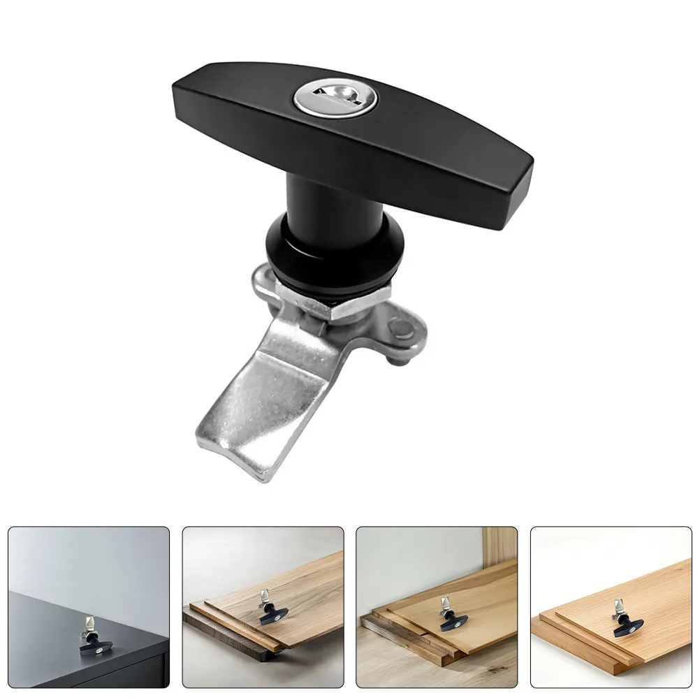 1Set Discreet Sleek Cylinder Cabinet Lock Zinc Alloy Antitheft Cam Lock for Cupboard Door Safety Locks for Rv Storage Garage