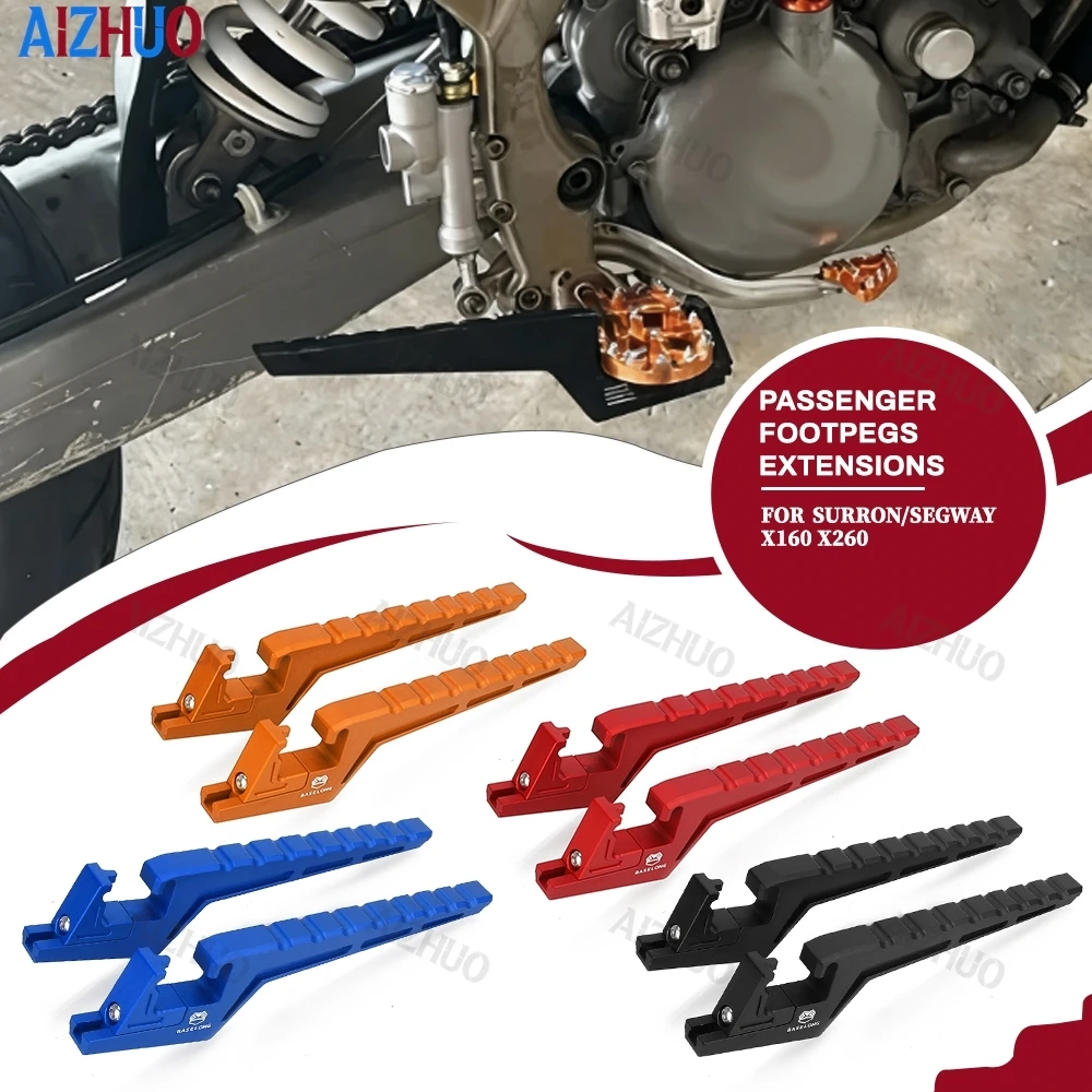 

For Segway X160 X260 X 160 X 260 Extended Footpegs Motocross Bike Dirt Bike Off-Road Accessories Passenger Foot Peg Extensions