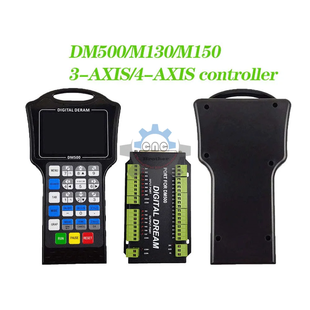 CNC Controller Handwheel 500Khz Motion G Code Wif Driver DM500 M130 M150 3-4 Axis Replaces DSP A11E User Button