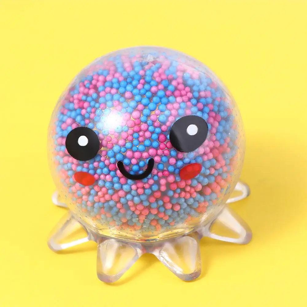 Present Stress Relief Toy Fidget Squeeze Toys Interactive Gift Squeeze Toy Squid Vent Ball Glowing Octopus Toy Octopus Ball