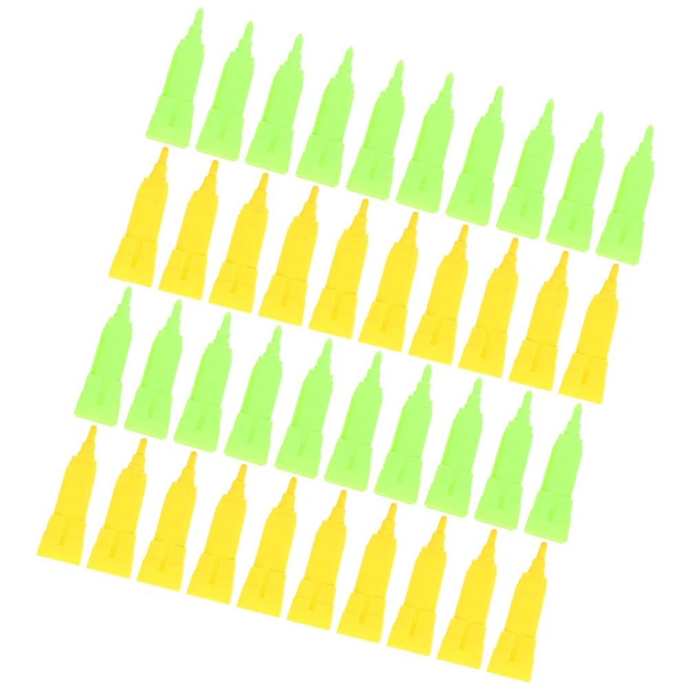 

40Pcs Game Pieces Accessories Board Game Building Replacements Safe Lightweight Durable Intelligence Imagination Logic Skills