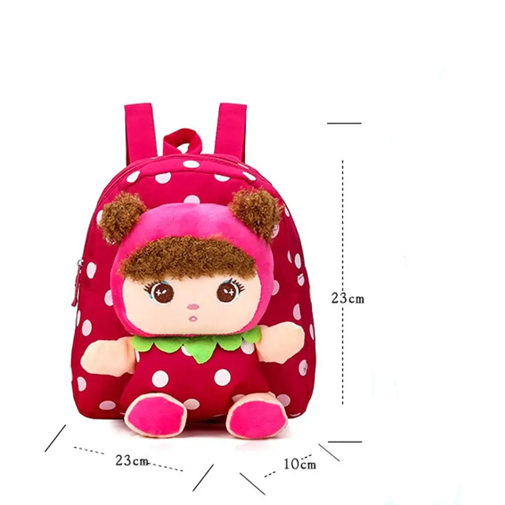 Cute Cartoon Children Plush Doll Backpack Kindergarten Schoolbag Large Capacity Toddler Kids Bag