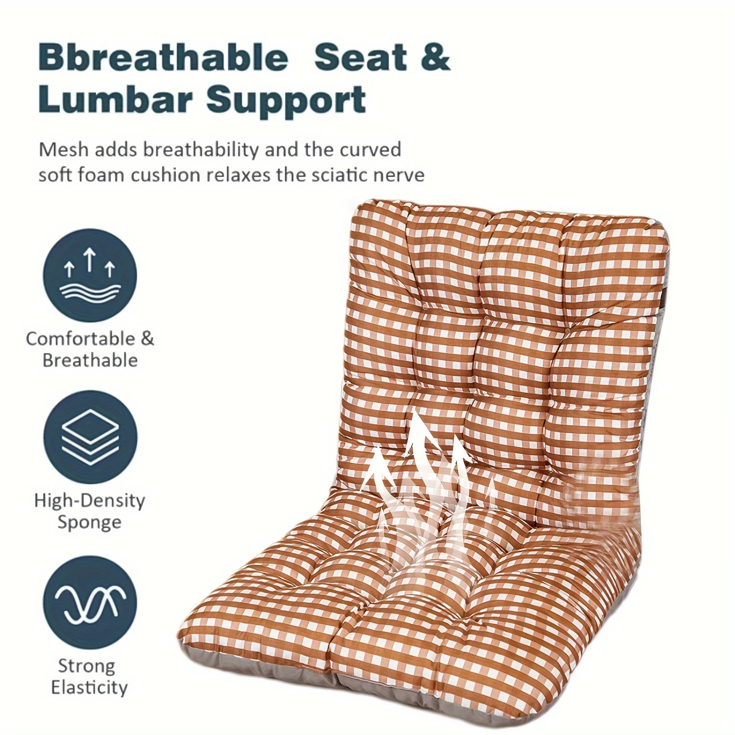 Computer Chair Cushion, Breathable Skin-friendly Cushion