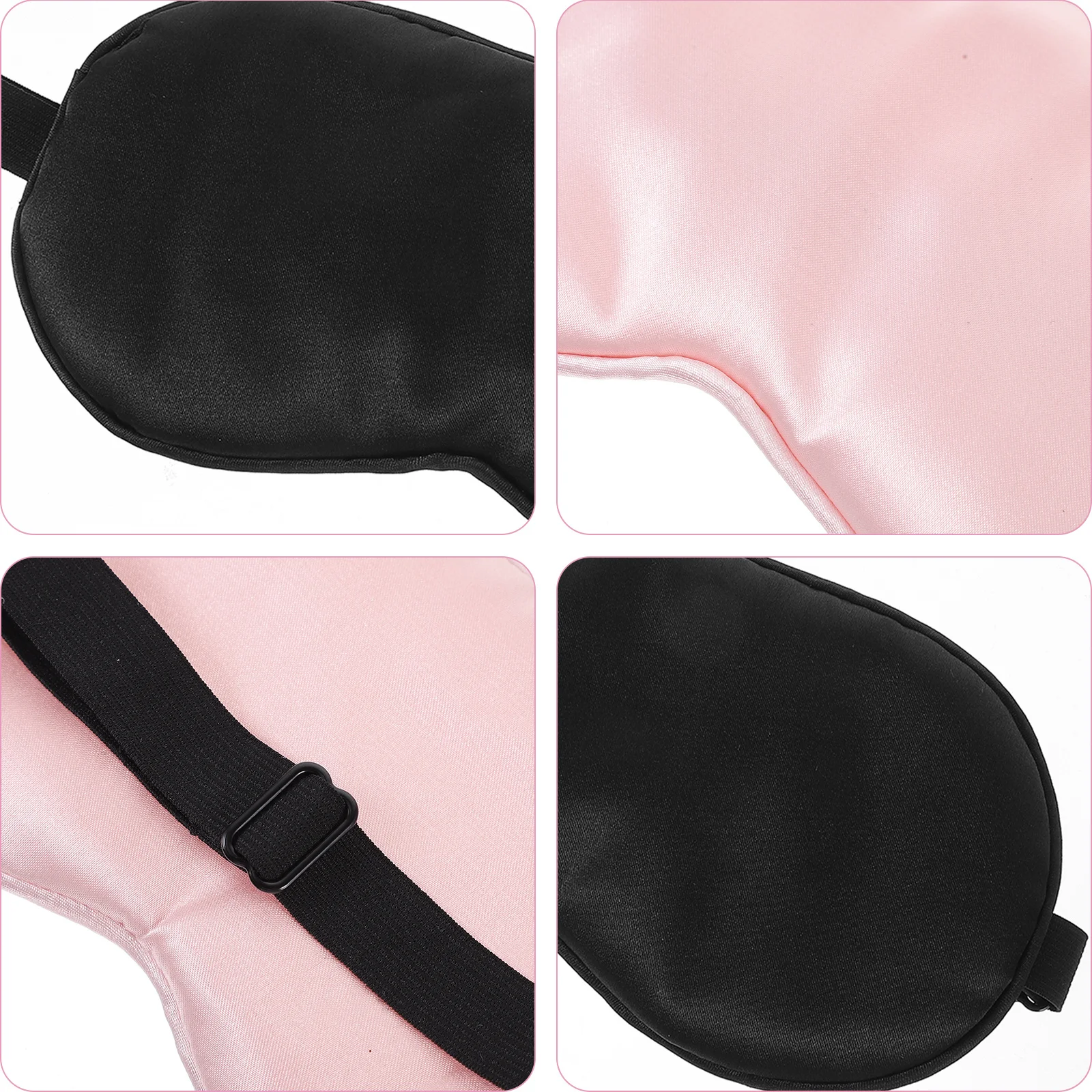 

2Pcs Comfortable Eye Sleep Mask for Women Reusable Darkening Eyemask for Home Office Travel Relaxation Essential Item