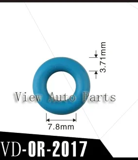 10 set per kit di riparazione e servizio iniettori di carburante compreso il tappo in plastica del filtro iniettore O-ring Viton VD-RK-0005