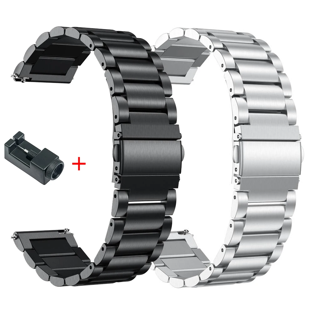 20mm 22mm Metal Strap For Samsung Galaxy Watch 6 5 4 Classic 47mm/46mm/43mm/44/40mm 5 Pro Bracelet Belt Huawei Watch 4/3/GT3Band