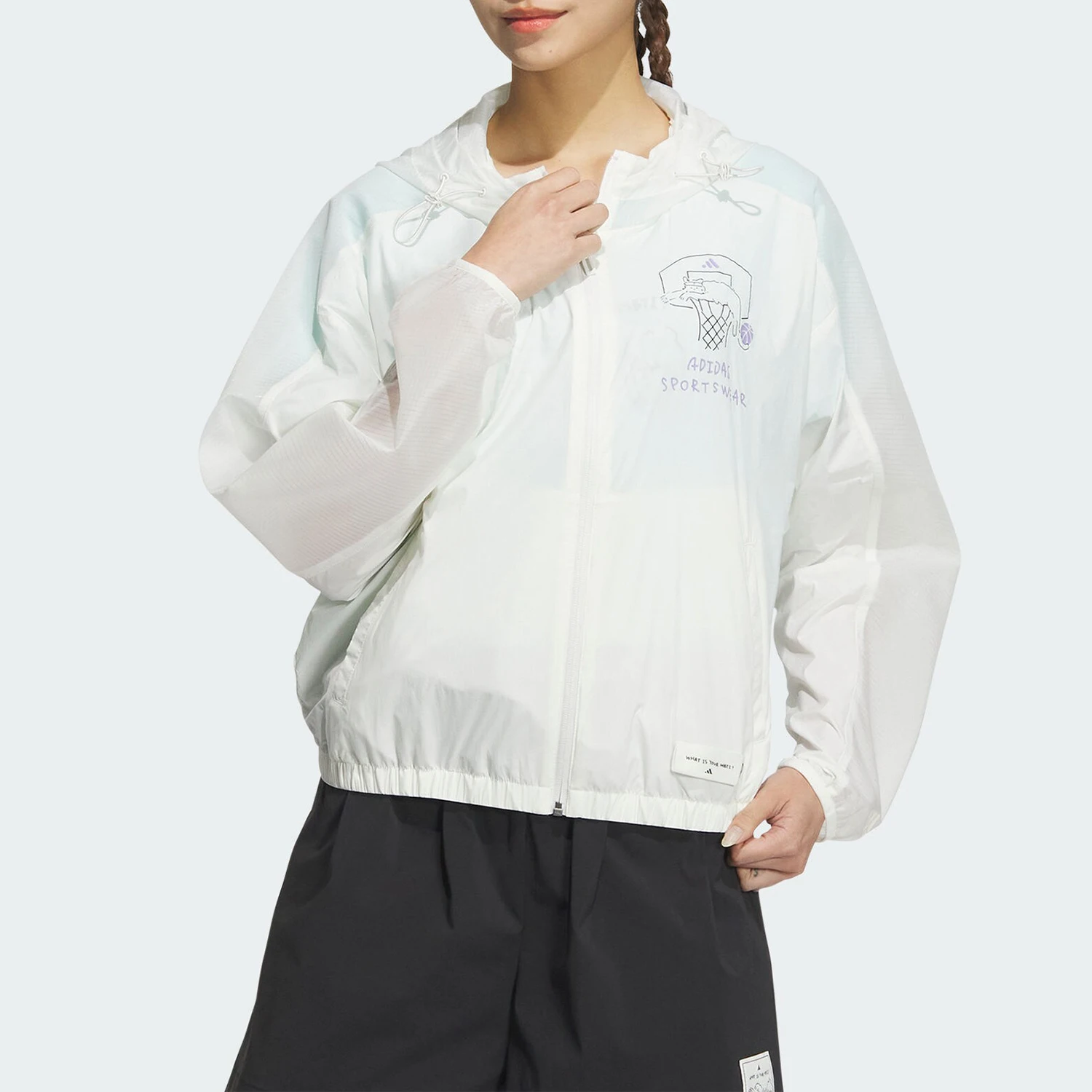 

Официальная новая женская тканая спортивная повседневная куртка Adidas JN6655