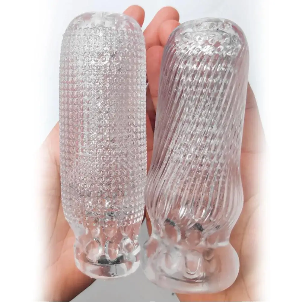 Taza de masturbación Manual para hombres, ejercicio masculino suave, masaje de pene, bolsillo, masturbador para mamada, entrenador de succión apretada para adultos