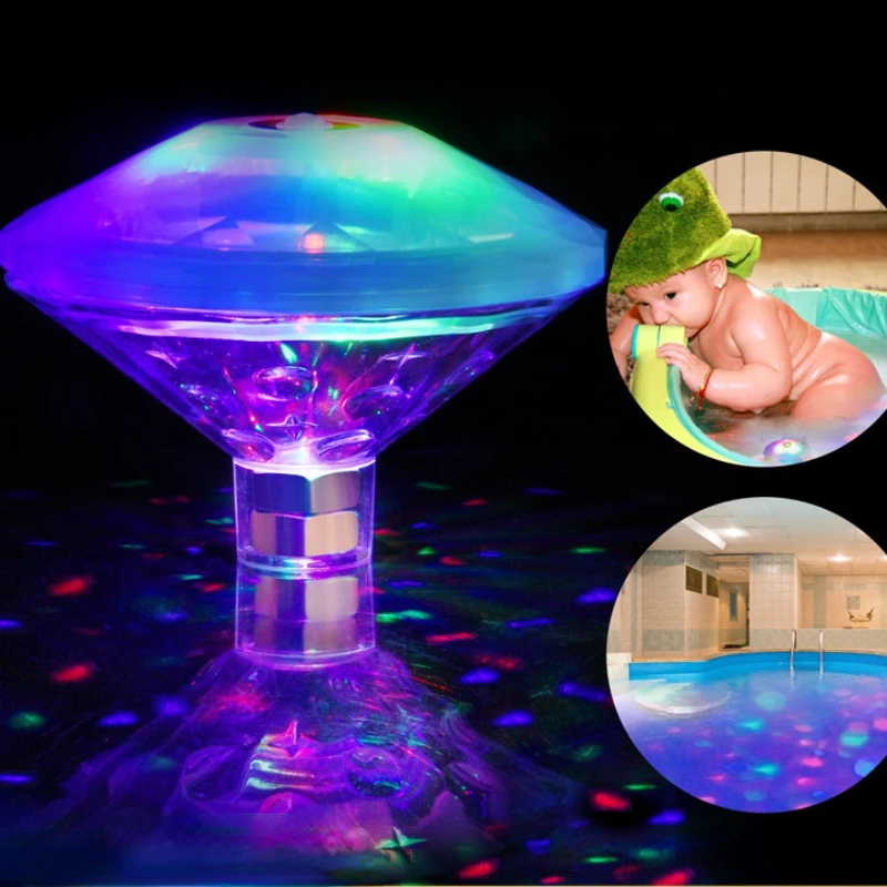 

LED waterproof bathtub light swimming pool light Colorful Baby Shower Lamp Water Float Lamp