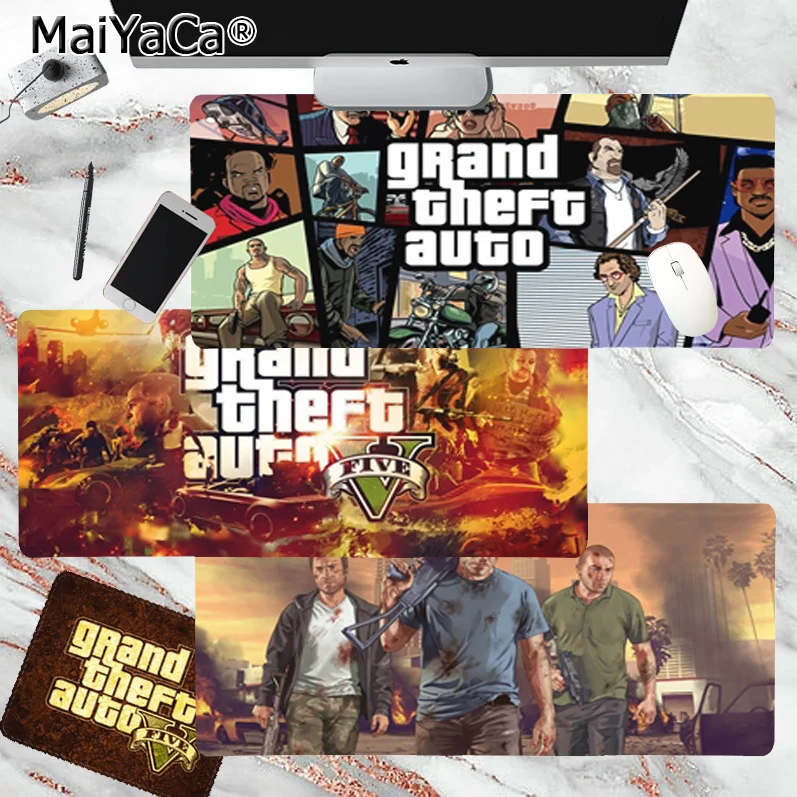 

Grand Theft Auto GTA Mousepad Boy Pad Laptop Gaming Mice Mousepad Size For Game Keyboard Pad For Gamer