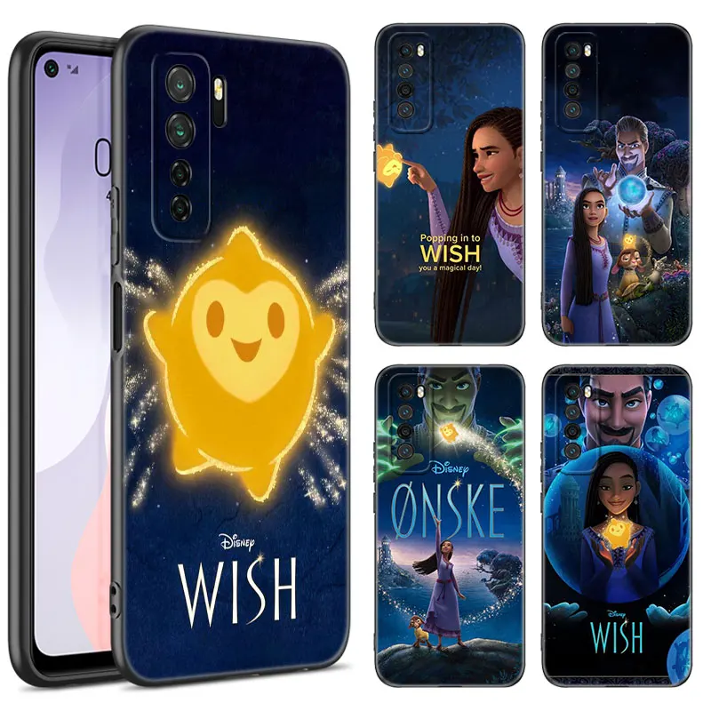 The W-Wish Black Silicone Phone Case For Huawei Nova 8 9 10 SE 11 Ultra 12 Pro 7i 8i 11i 11E Y70 Plus Y60 Y61 Y71 Y90 Y91