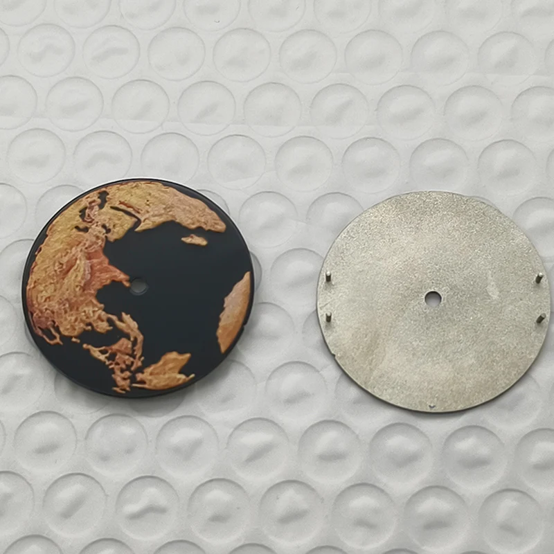Customized Relief Ocean Surface 28.5mm Watch Dial For NH35/NH36 Movement Watch Dial Refit Part