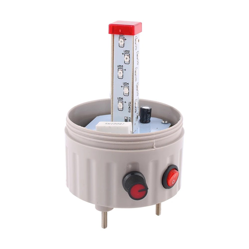 Luz de alarme com volume ajustável, lâmpada led piscante rotativa com luz de advertência sonora ac110v 220v dc12v24v luz vermelha liga/desliga