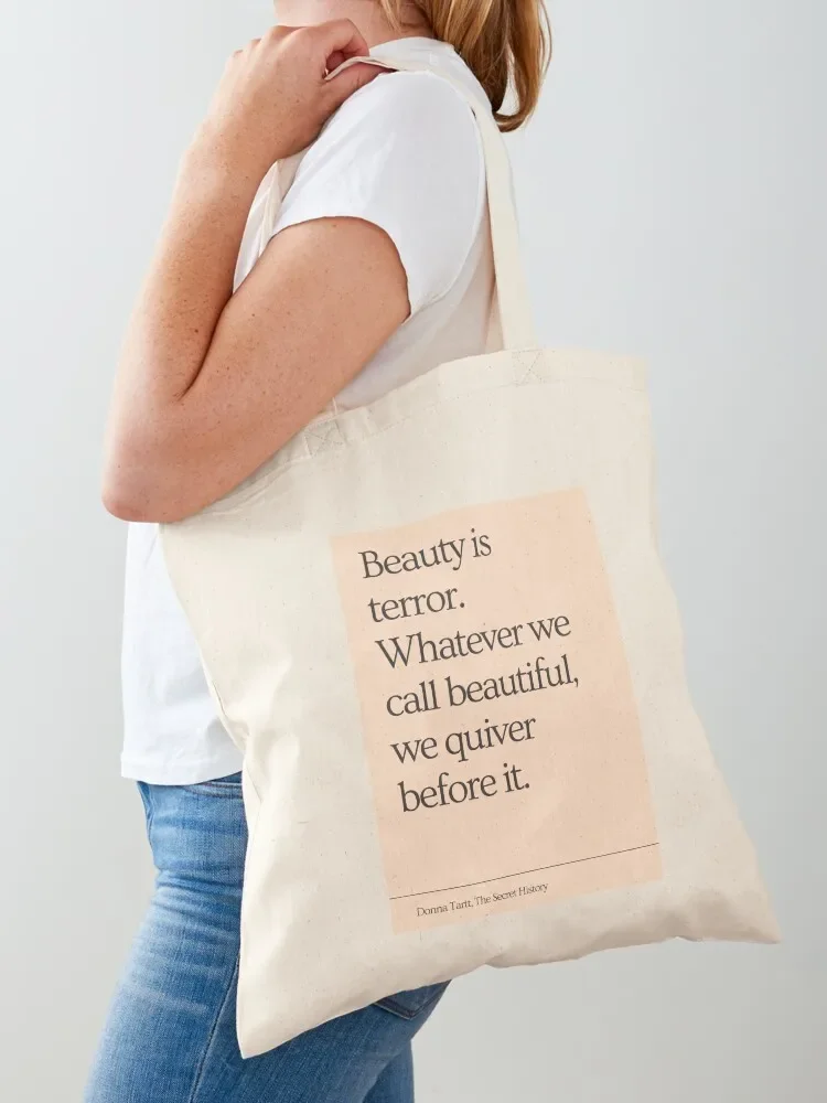 The Secret History Quote Tote Bag shopper bag woman Canvas stote bag