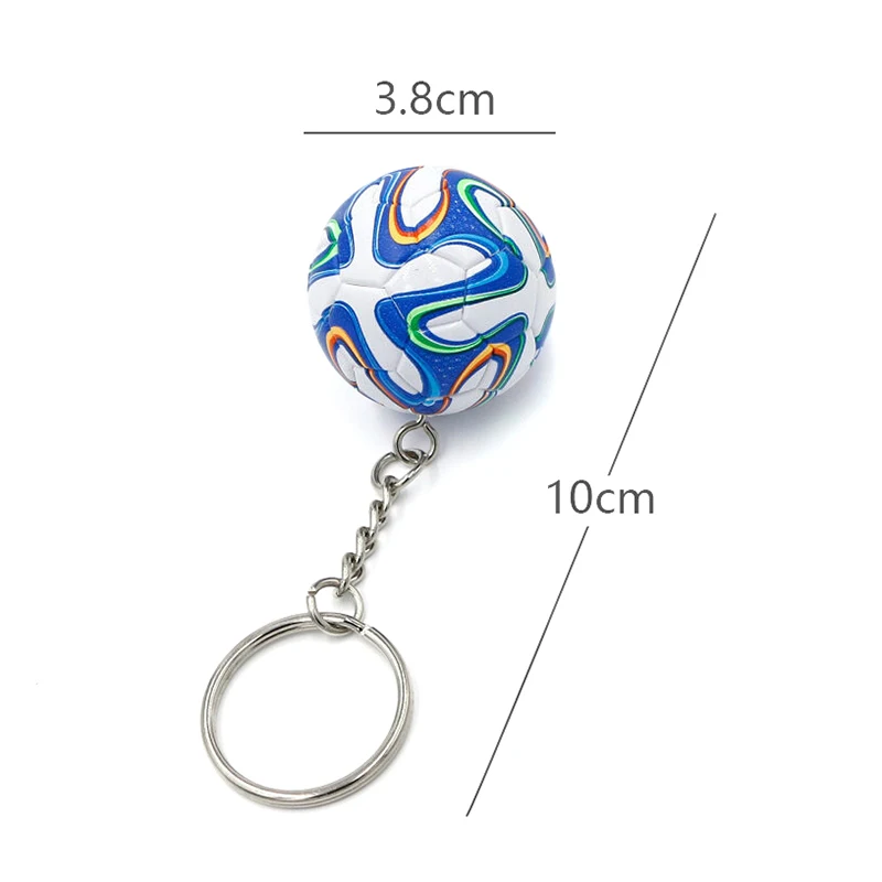 PU Leather Football Souvenir Key Chain Men Women Soccer Fans Keychain Pendant Key Ring Gift Bag Charms Accessories