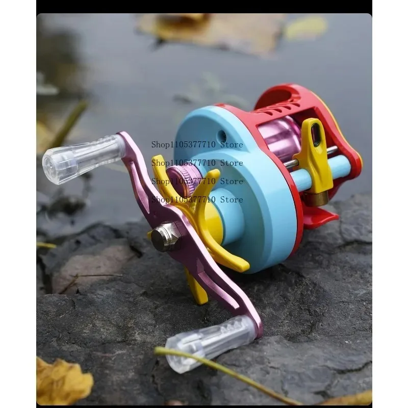 DC Drum Anti-explosion Line Lightweight Fishing Wheel Universal Micro-electronic Brake Retro Water Drop Wheel
