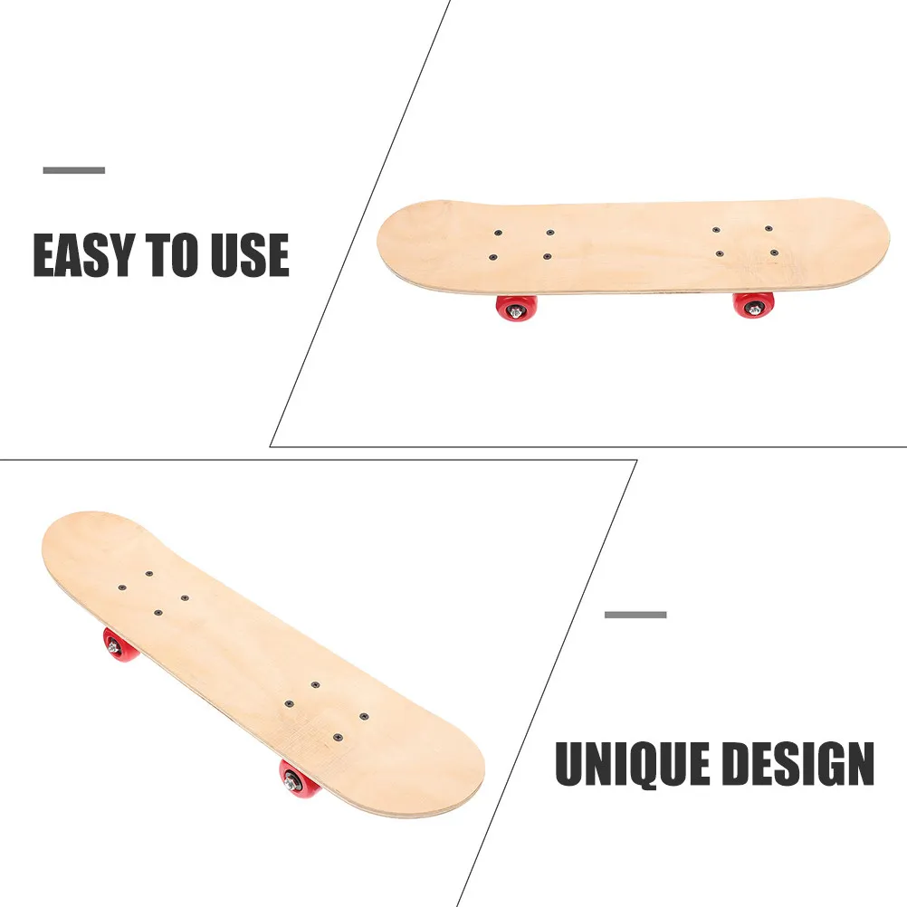 

Kids Graffiti Skateboard DIY Unfinished Wooden Board Creative Art Craft for Children Painting Activity Learning Tool