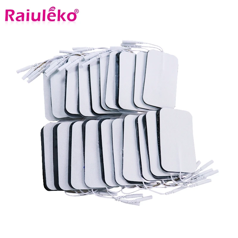 20/50 sztuk/9x 5cm/2mm wtyczka wielokrotnego użytku dziesiątki elektrody Pad dla Pulse cyfrowy terapia akupunkturą masażer/elektryczny stymulator mięśni