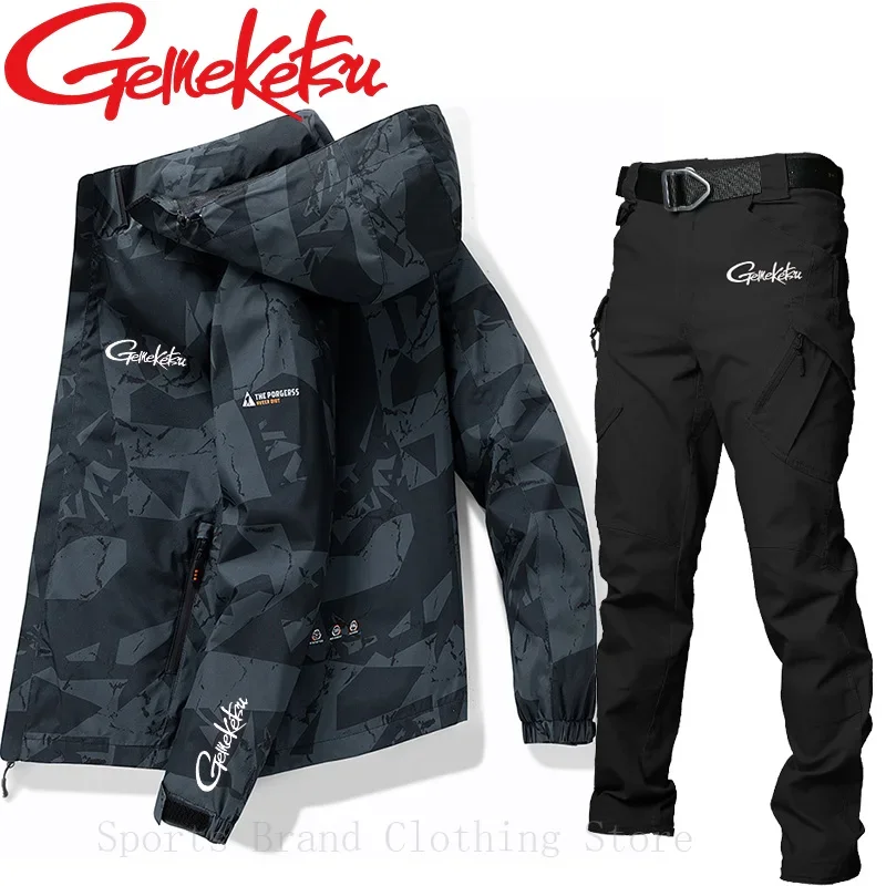 Imagem -06 - Terno de Pesca Respirável Camuflado Masculino Conjunto de Caminhadas à Prova de Vento e Secagem Rápida Confortável e Elegante Conjunto Esportivo Novo