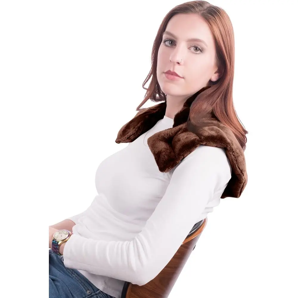 

Aromatherapy Herbal Microwave Neck & Shoulder Heating Pad - Espresso Color