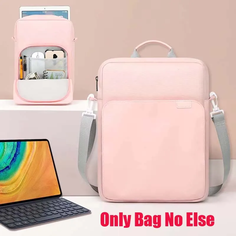 For Huawei MatePad Air Z Enjoy 12inch Tablet Bag with Shoulder Strap Handle Zip Pouch Sleeve for Keyboard Mouse Carry Case