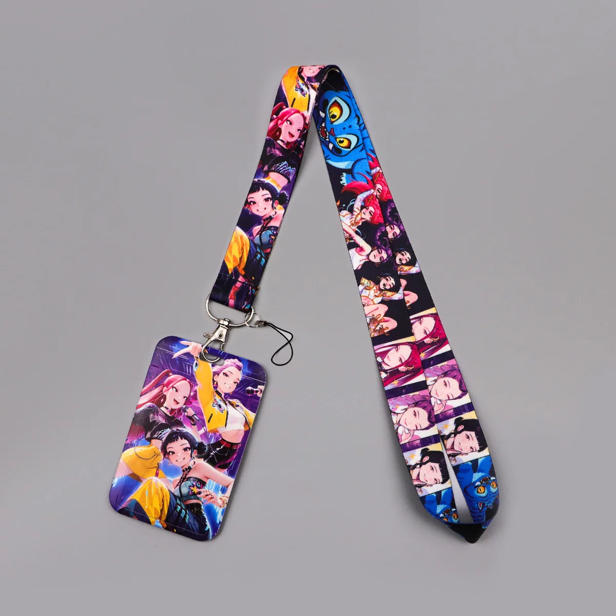 LX1497 كول أنيمي لعبة الفتيات الحبل للمفاتيح معرف الائتمان البنك غطاء بطاقة شارة حامل الهاتف سحر كيرينغ المفاتيح اكسسوارات