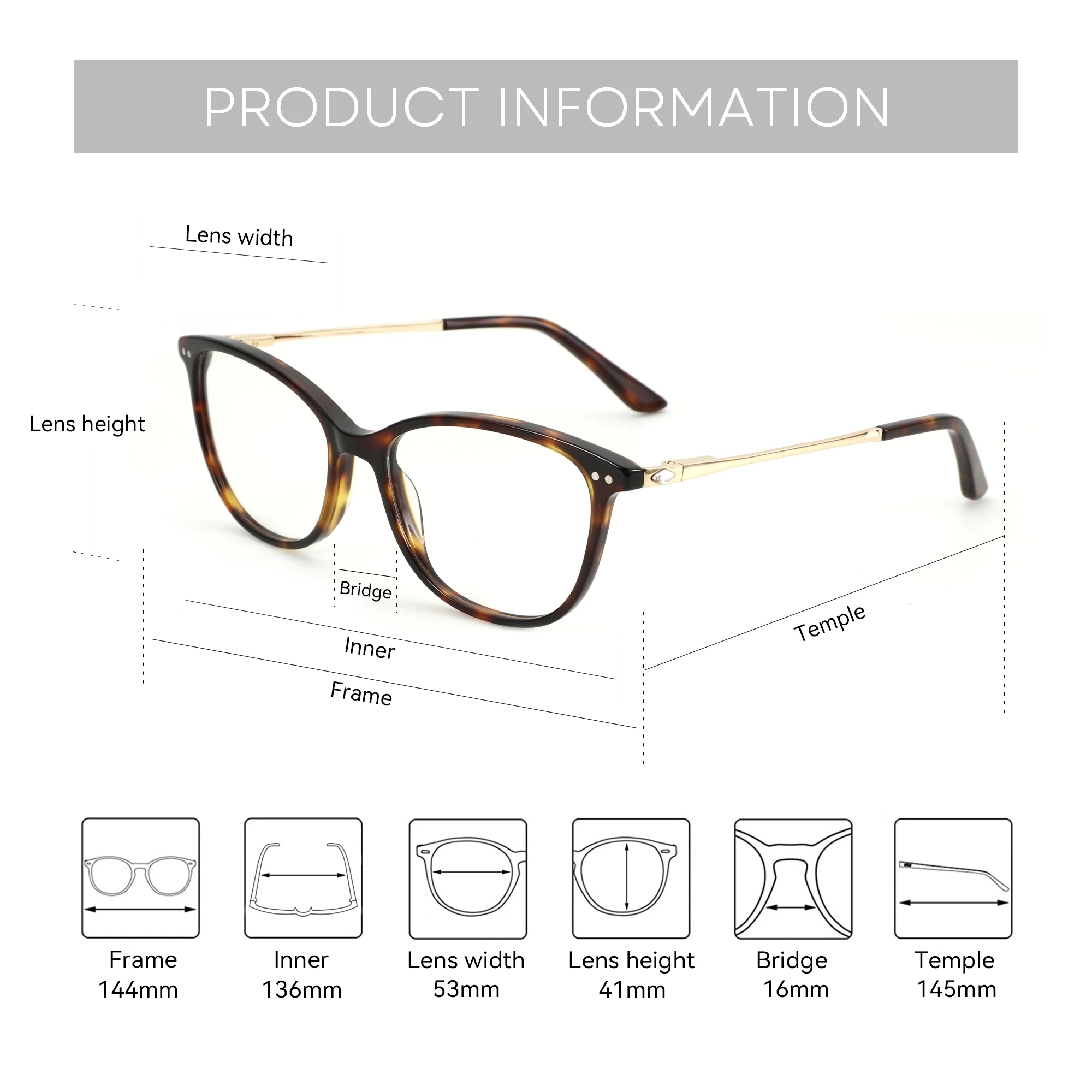 ZENOTTIC Classics Square Prescription Glasses Metal Spring leg Anti Blue Light /Photochromic Progressive Eyeglasses for Women