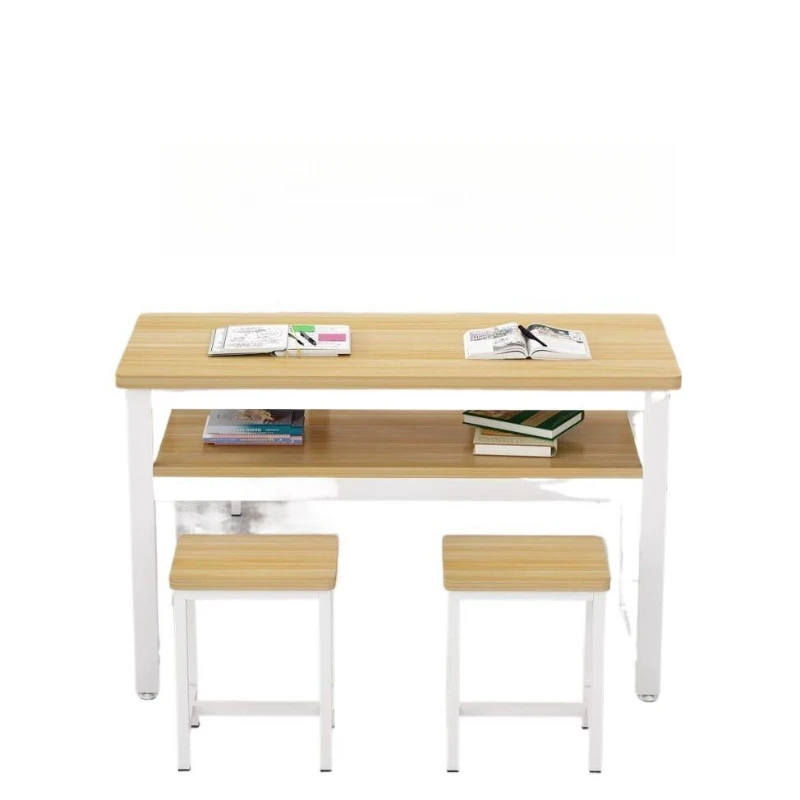 

School desks and chairs set, primary and secondary school students, children's classroom tutoring class, training class, high