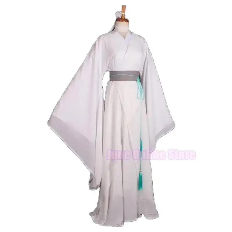 Anime Xie Lian Cosplay Tian Guan Costume ci Fu Xielian costumi Cosplay Top parrucche Prop uomo donna Halloween White Han Fu Clothe