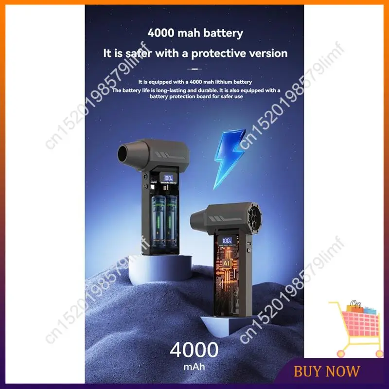 MSOR-Turbo Jet Fan Violent Fan 110000RPM Brushless Fan With LED Display Light Electric Air Duster