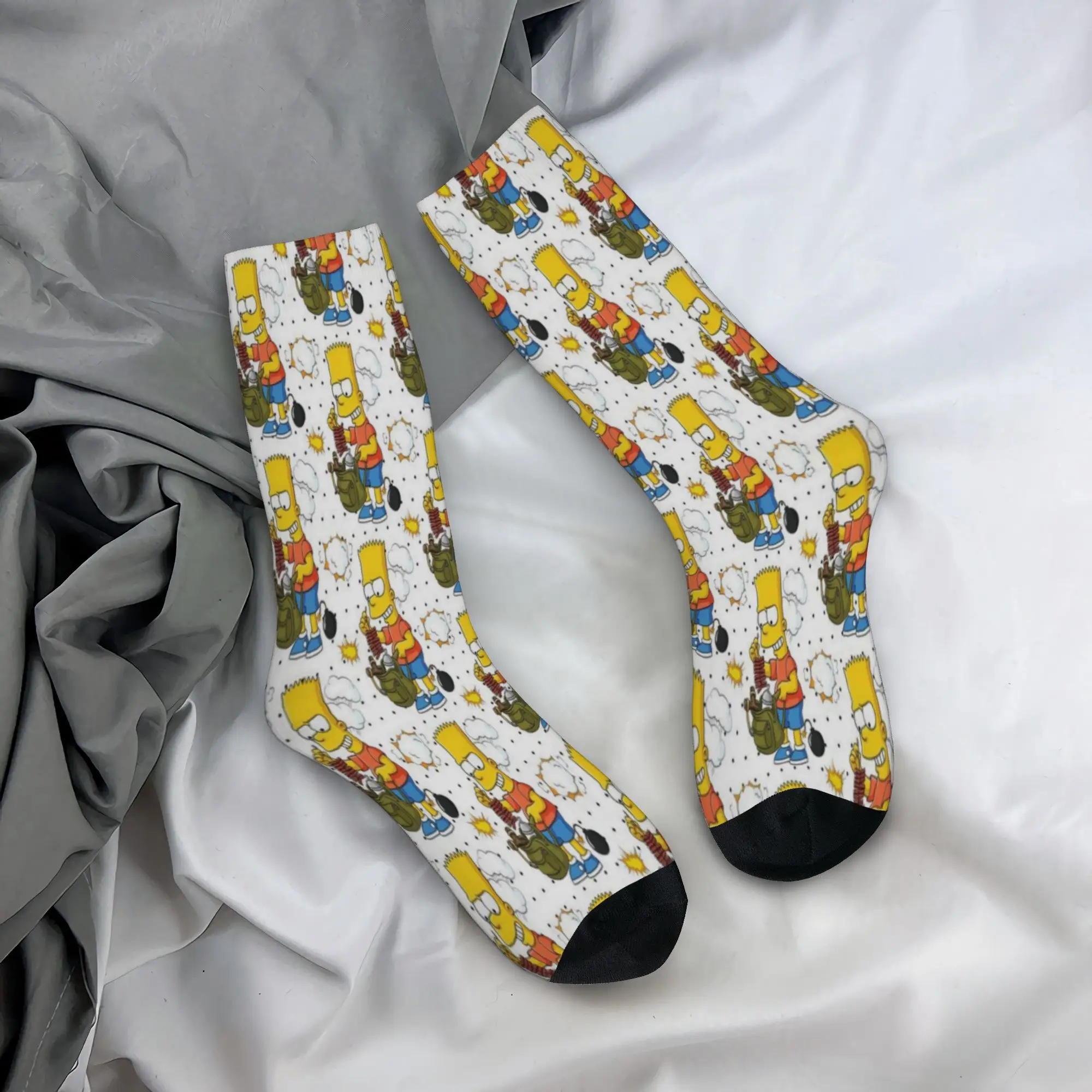 Simpsoneds Socks for Women Men Accessories All Season  Cotton Long Socks Sweat Absorbing