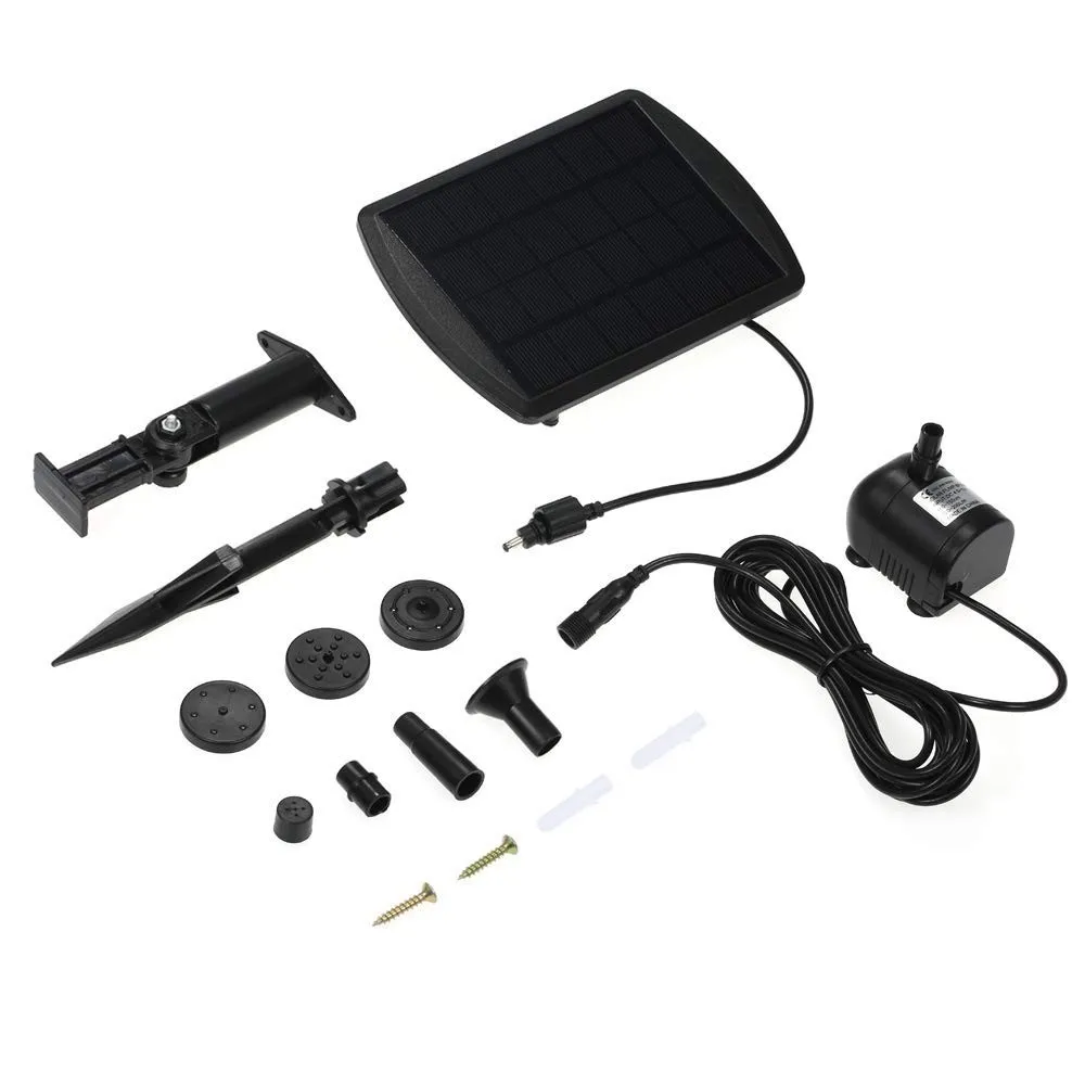 Modular Solar Water Pump Set With Battery Backup, For Garden Fountain And Pond Decoration