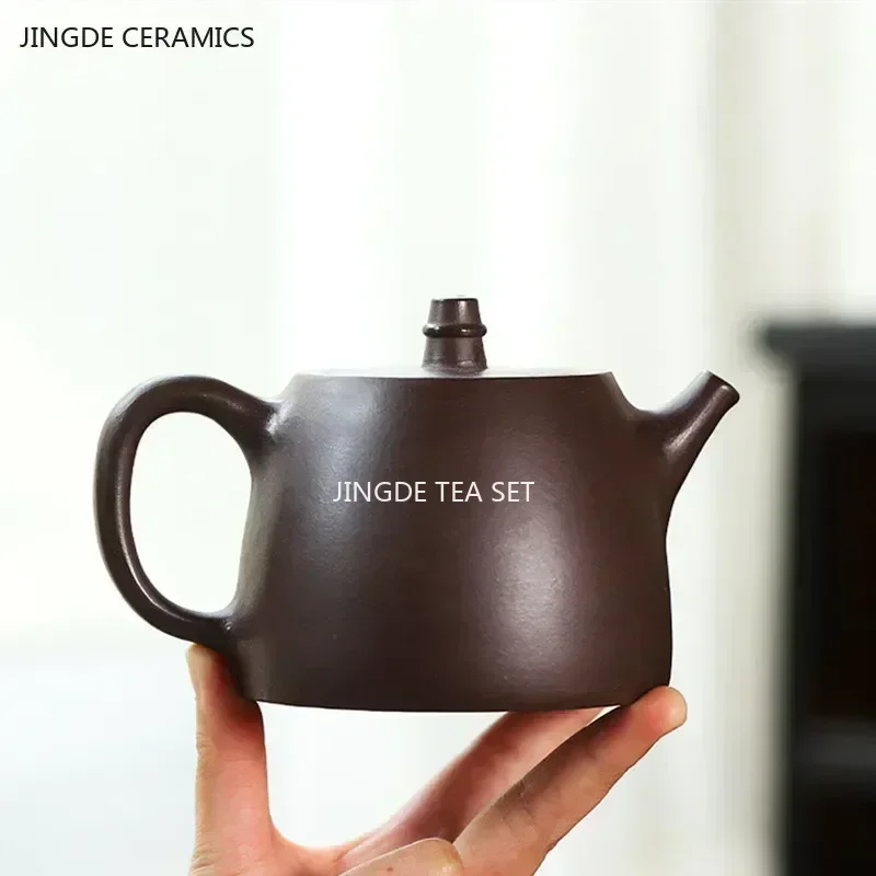 410ml Authentic Yixing Purple Clay Teapot Raw Ore Zhu Mud Filter Tea Infuser Handmade Beauty Tea Pot Chinese Zisha Teaware