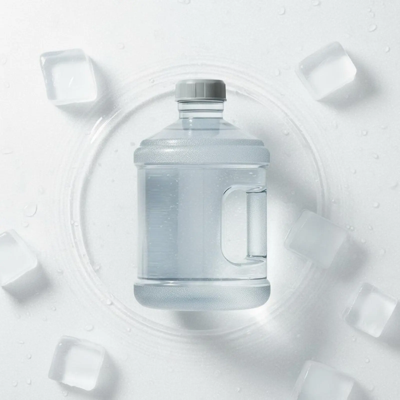 7.5 L 7.5L Water Jug Sturdy and Pressure Resistant Large Capacity Water Container Reusable Plastic Jug with Lid Versatile
