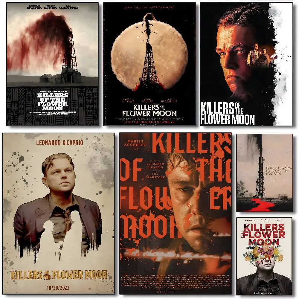 Killers of the Flower Moon Poster Art canvas HD aesthetic Printing Paper Wall Art for Living Room Bar fashion Home Decor
