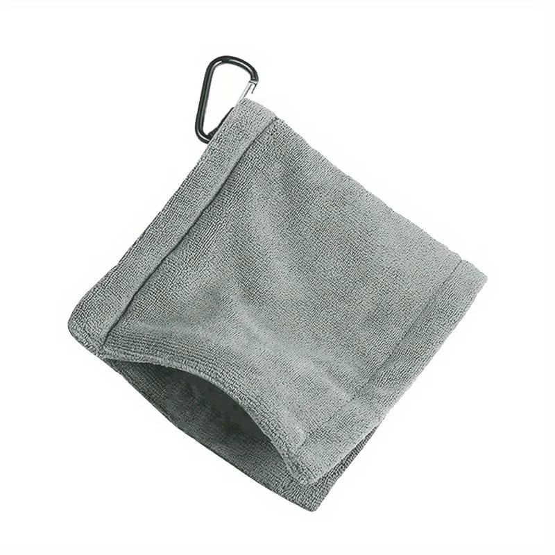Golf Balls Cleaning Towel with Carabiner Hook - Get a Spotless Club Head Every Time!