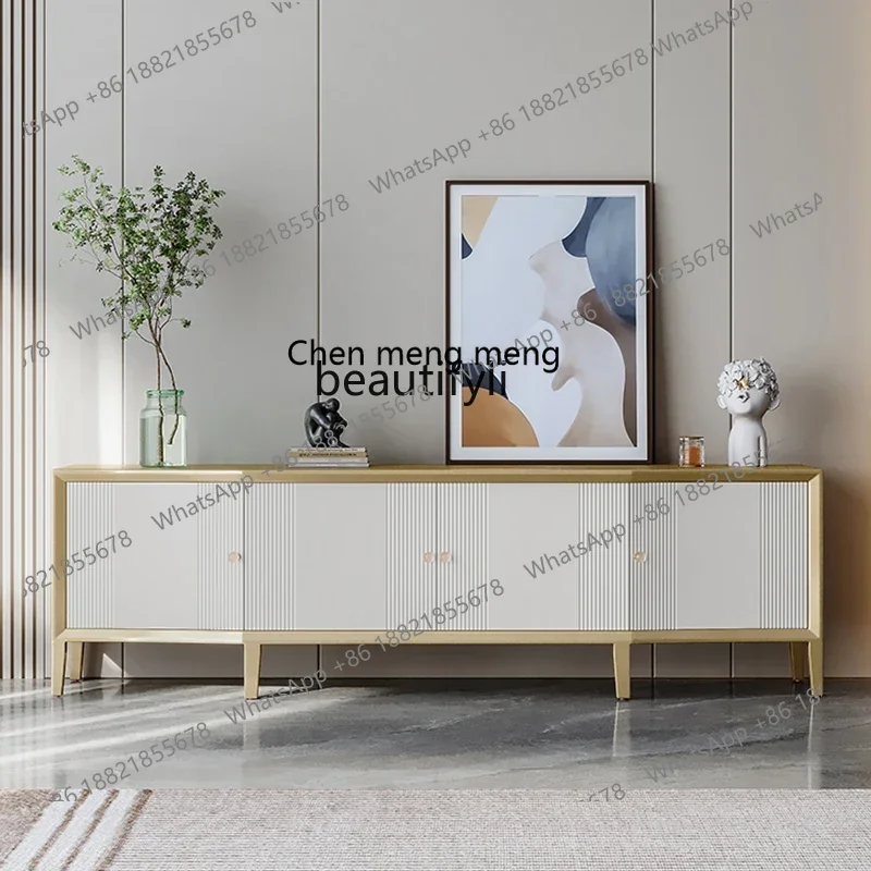 

D178 American Light Luxury Solid Wood TV Cabinet Coffee Table Simple Modern Style Small Apartment New Classical High Style