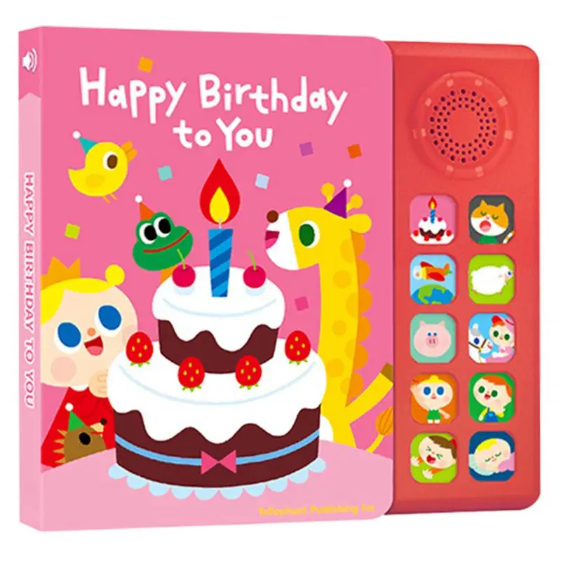 Voice Book for Kids Musical Learning Book 10 Nursery Rhymes English Enlightenment Teaching Aids for Boys and Girls
