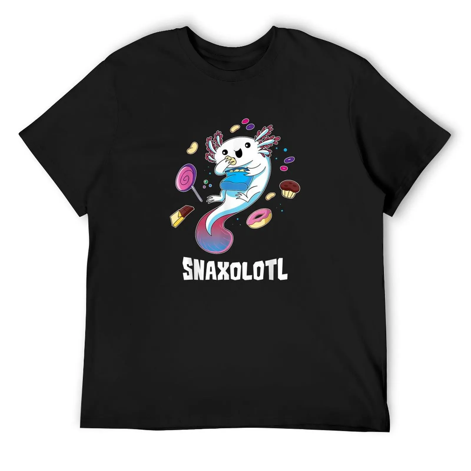 

Snaxolotl Funny Kawaii Axolotl Food Lover Gift T-Shirt Clothing sports fans basketball graphic tees black t-shirts for men