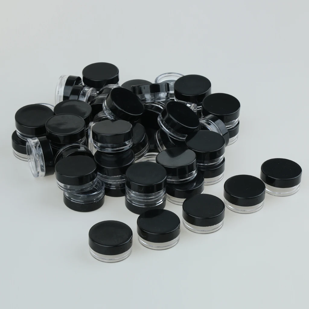 50Pcs 3G Hervulbare Cosmetische Potten Lege Make Sample Containers Met Deksels