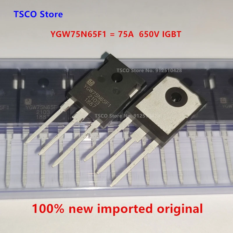 (10piece)  YGW75N65F1=YGW75N65HP   75T60  75N60  75N65  New Origiail  75A 650V IGBT