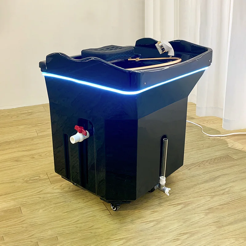 

Кровать для мытья волос, бесплатная водопроводная труба, инструмент для насадки для воды, парикмахерская, салон красоты, сбор ушей, мобильная голова, мытье волос, фумигация