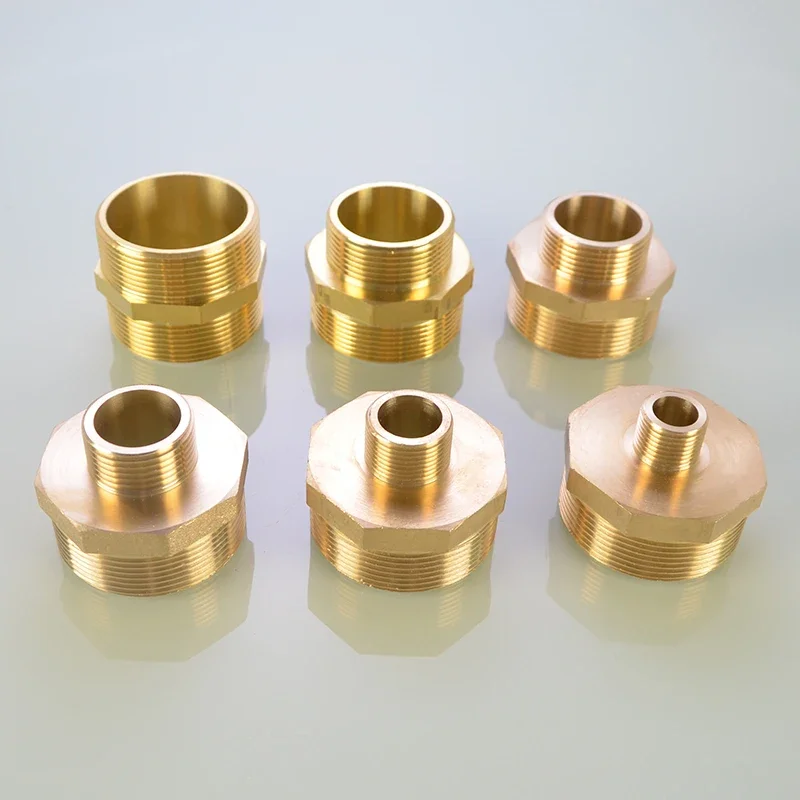 1Pcs Brass Octagon Nipple Fitting BSP Male X Male Thread 1 1/2