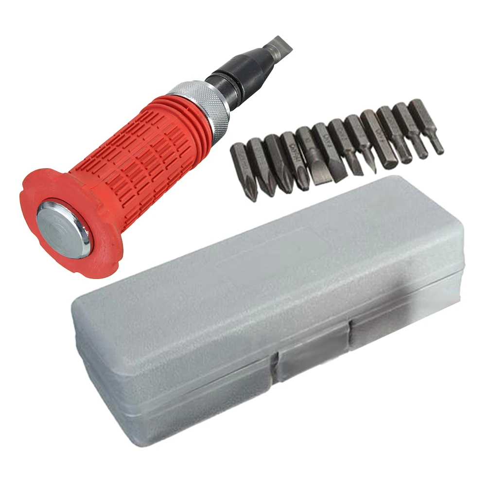 

14PC Impact Set Heavy Duty Screwdriver Kit Professional Hand Tools Steel Bits Combination Versatile Repair
