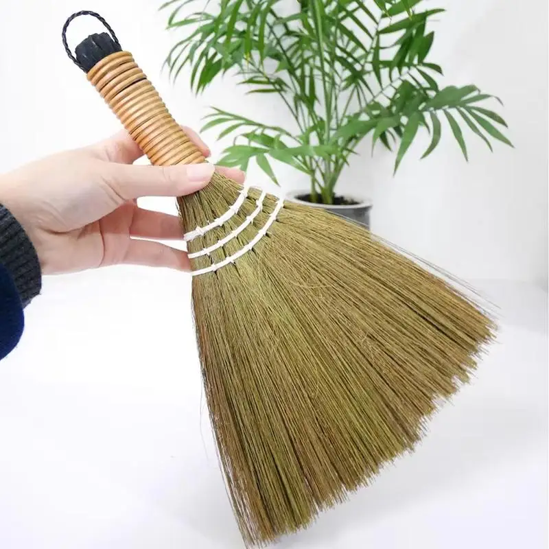 Handmade Miscanthus Manual Sweeper Fully Biodegradable Natural Cleaning Tool for Home Office Eco Conscious Buyers