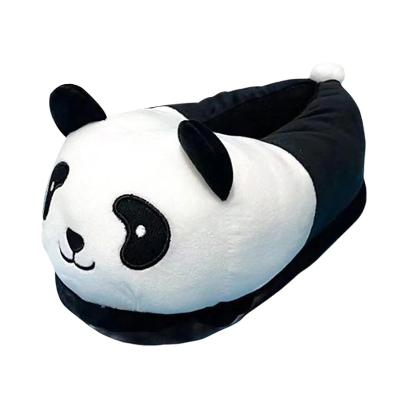 Adult Cartoon Panda Slippers Novelty Slippers Nonslip Funny One Size Plush Winter Indoor Warm for Bedroom Shoes Home Slippers