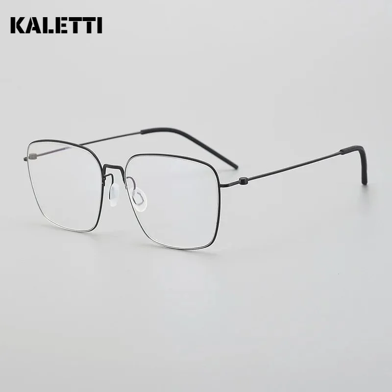 Ultra-light glasses frame without screws, fashionable women simple anti-blue light men myopia glasses