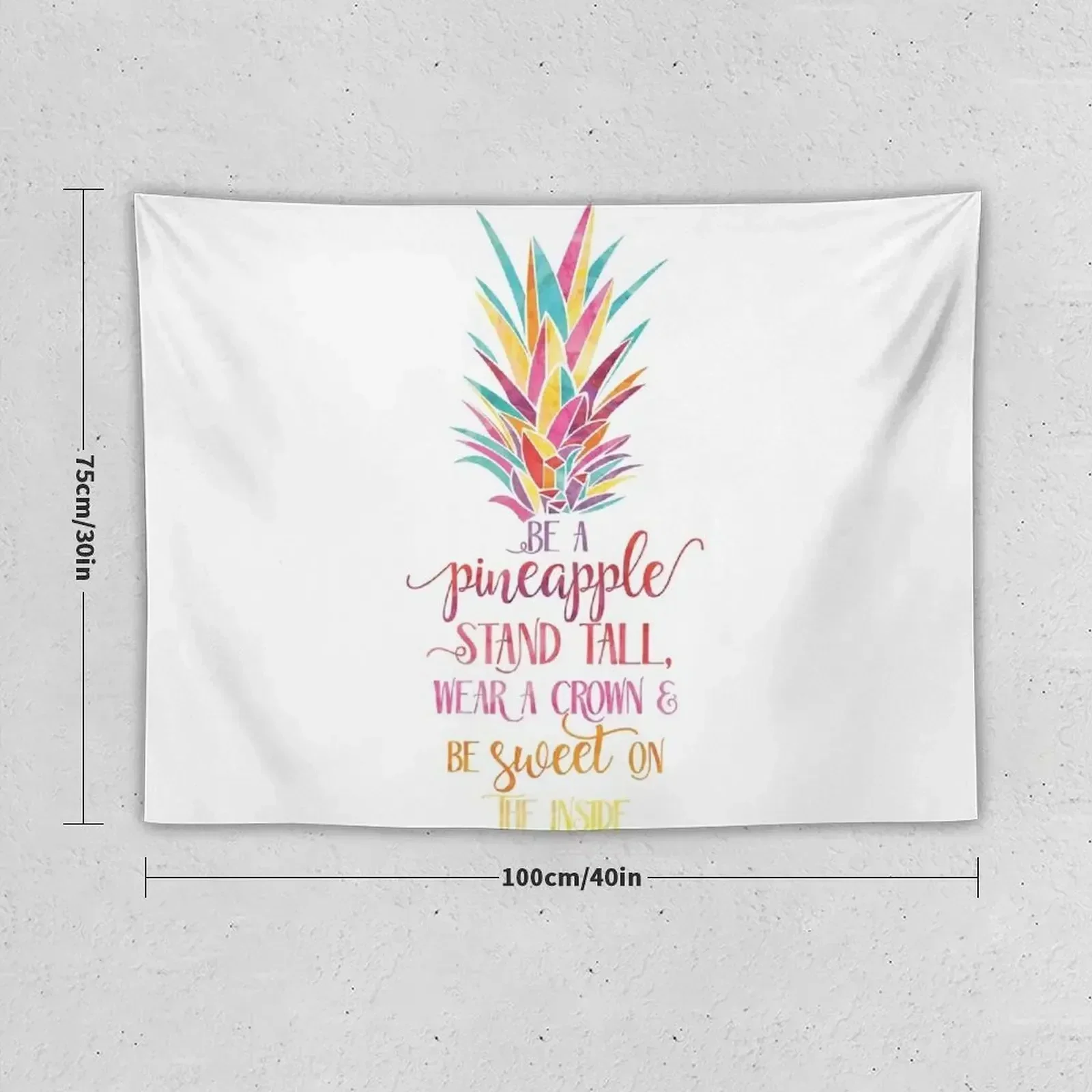 Be A Pineapple Quote - Bright Tapestry Bedroom Organization And Decoration Decorative Paintings Bedroom Deco Tapestry