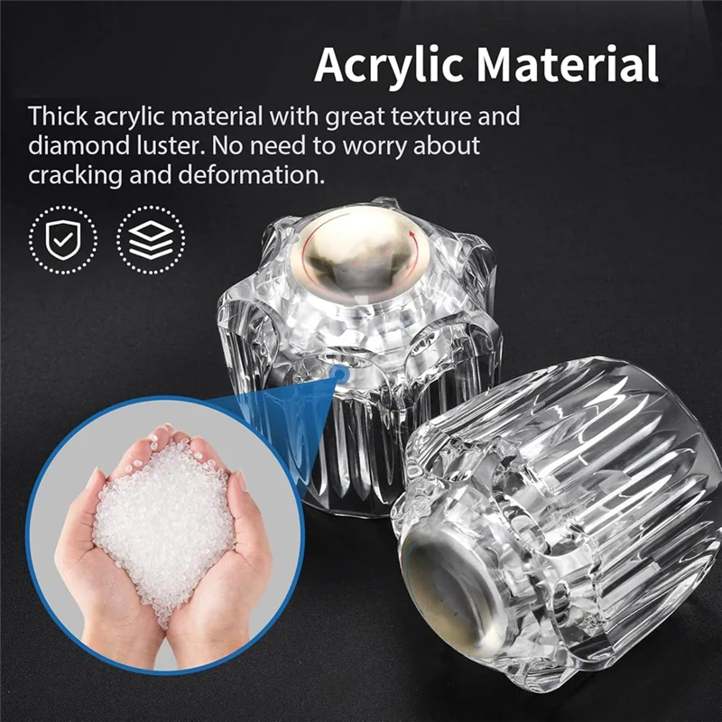 

A15F-Замена ручек смесителя для ванной комнаты, ручки для смесителя для ванны, 1 пара, 2 ручки для горячей и холодной воды для Delta LDR Delex Peerless